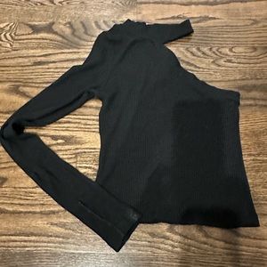 LNA one shoulder and sleeve/choker style top